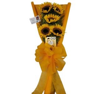 Bouquet de Girasoles con Chocolates