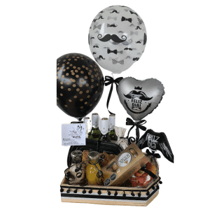 Detalle Especial – Cervezas, Omelette y Globos Metalizados