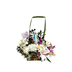 Homenaje Sereno – Lirios, Orquídeas, Hortensias y Virgen María
