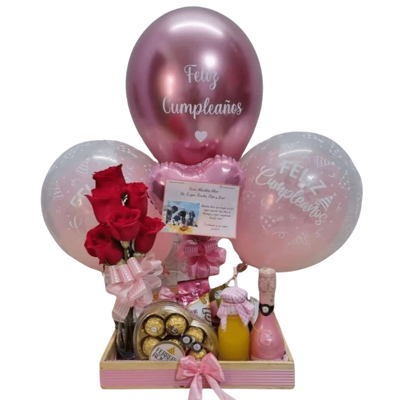 Desayuno sorpresa con Ferrero, champagne, solitario de rosas y omelette